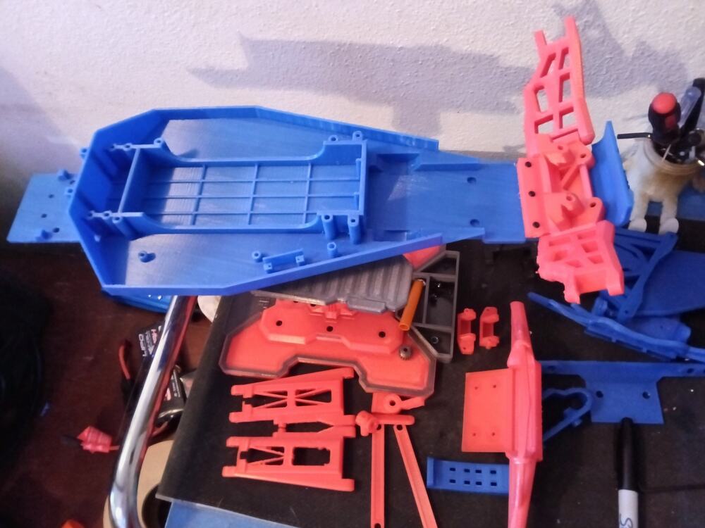 3d Printed Traxxas Rustler Chassis